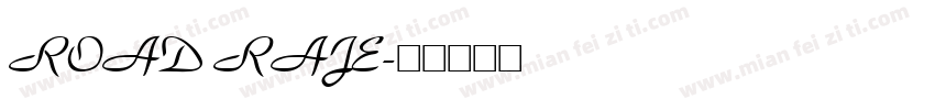 ROAD RAJE字体转换